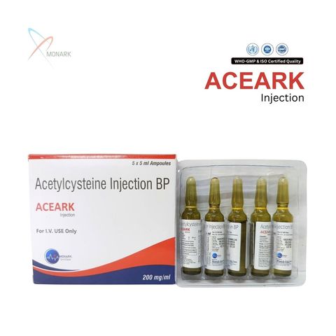 ACEARK Injection, Acetylcysteine 20% Injection BP (TRAY PACK)