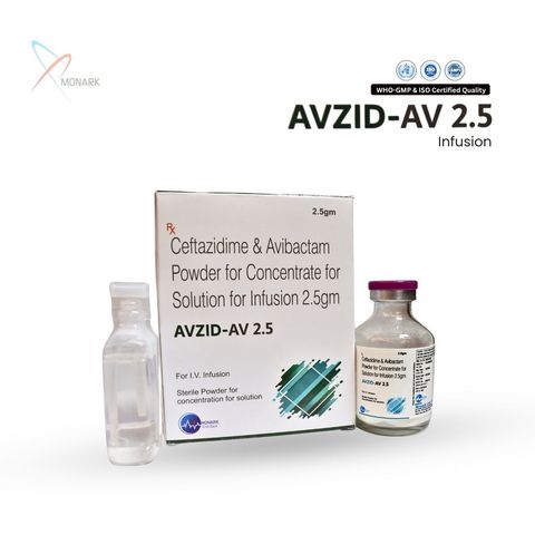 Avzid-AV 2.5, Ceftazidime 2000mg + Avibactam Sodium 500mg Injection