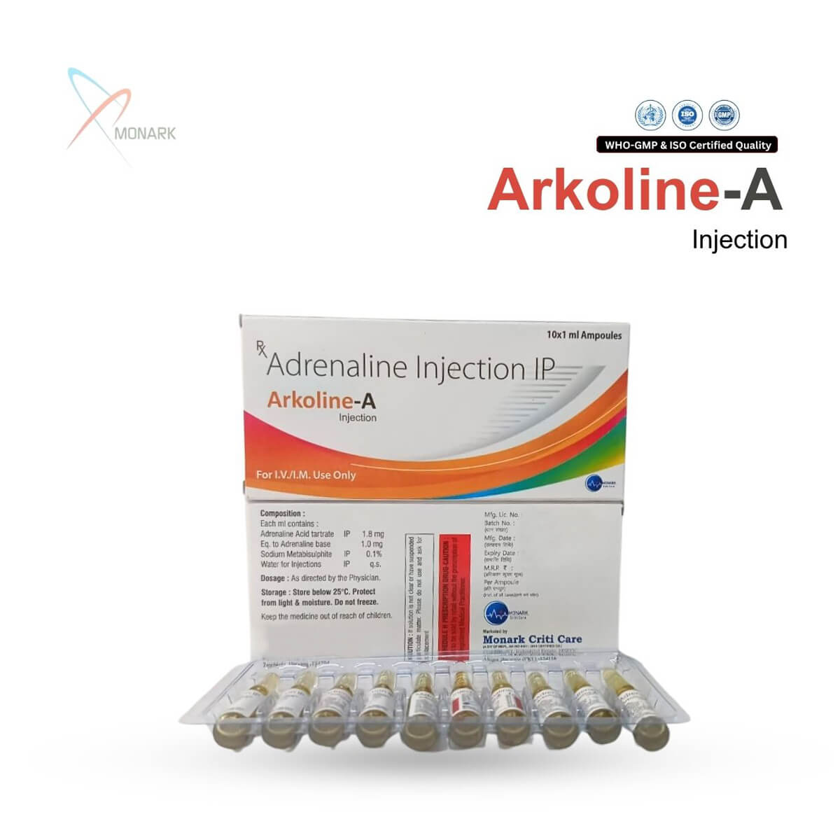 Arkoline-A Injection, Adrenaline Injection IP