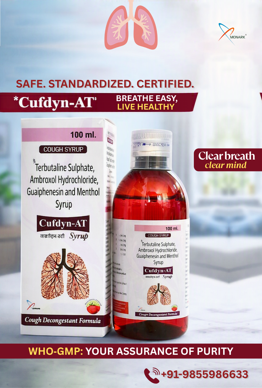 Fedley Healthcare, Flupirtine Maleate 100mg + Paracetamole 325mg Tablets, manufactured by Monark Criticare