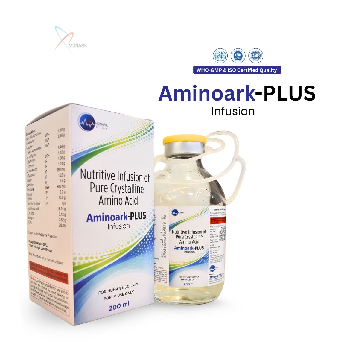 Aminoark-PLUS Infusion, Nutritive Infusion of Pure Crystalline Amino Acid