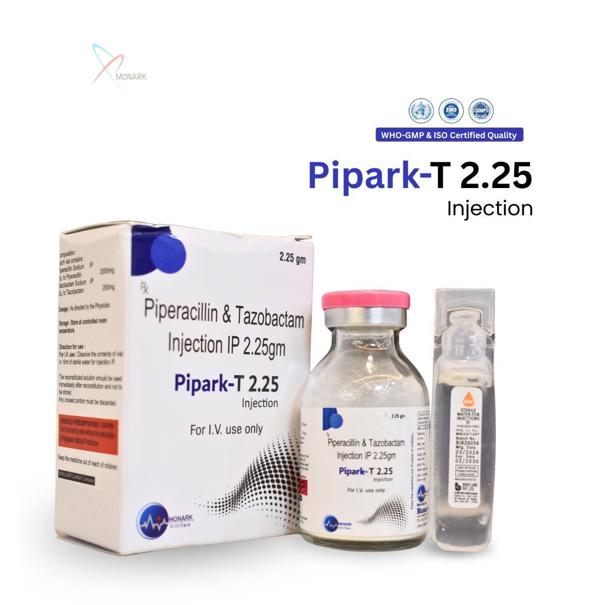 Pipark-T 2.25, Piperacillin 2GM+Tazobactum 250mg injection