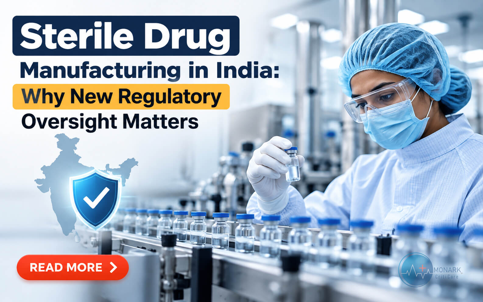 Sterile pharmaceutical facility with modern GMP standards