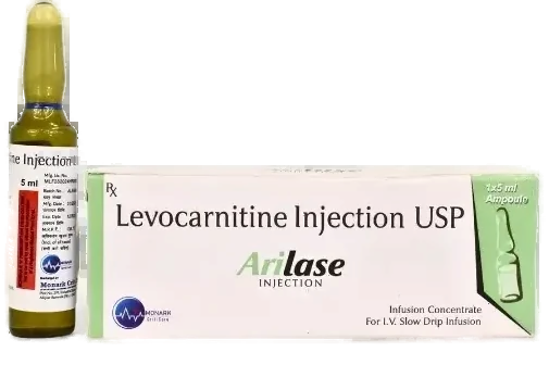 Arilase, Levocarnitine Injection 1gm USP (TRAY PACK)