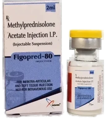 Figopred-80, Methylprednisolone Acetate 80mg + Benzyl Alcohol 0.9% Injection I.P.