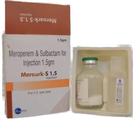Meroark-S 1.5, Meropenem-1000mg + Sulbactun 500mg Injection