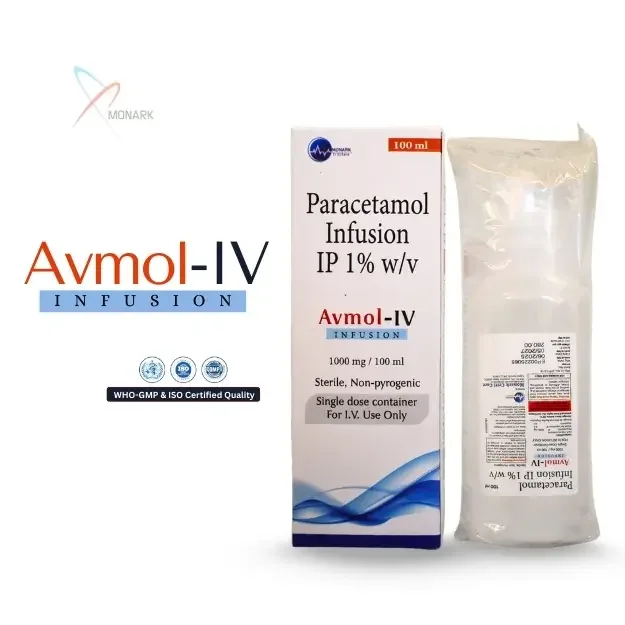 Avmol-IV, Paracetamol 1000MG Infusion IP (1.0% W/V)
