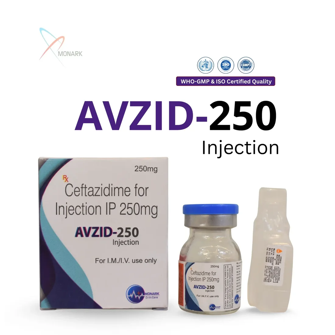 Avzid-250, Ceftazidime 250mg Injection