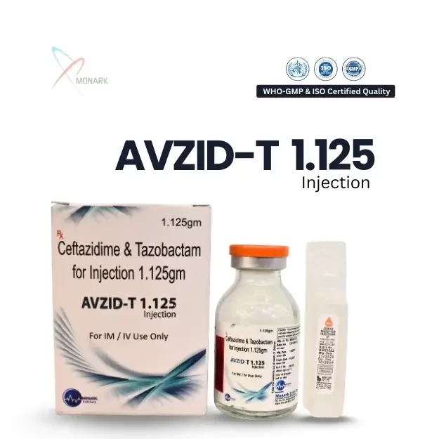 Avzid-T 1.125, Ceftazidime 1000 + Tazobactam 125 Injection
