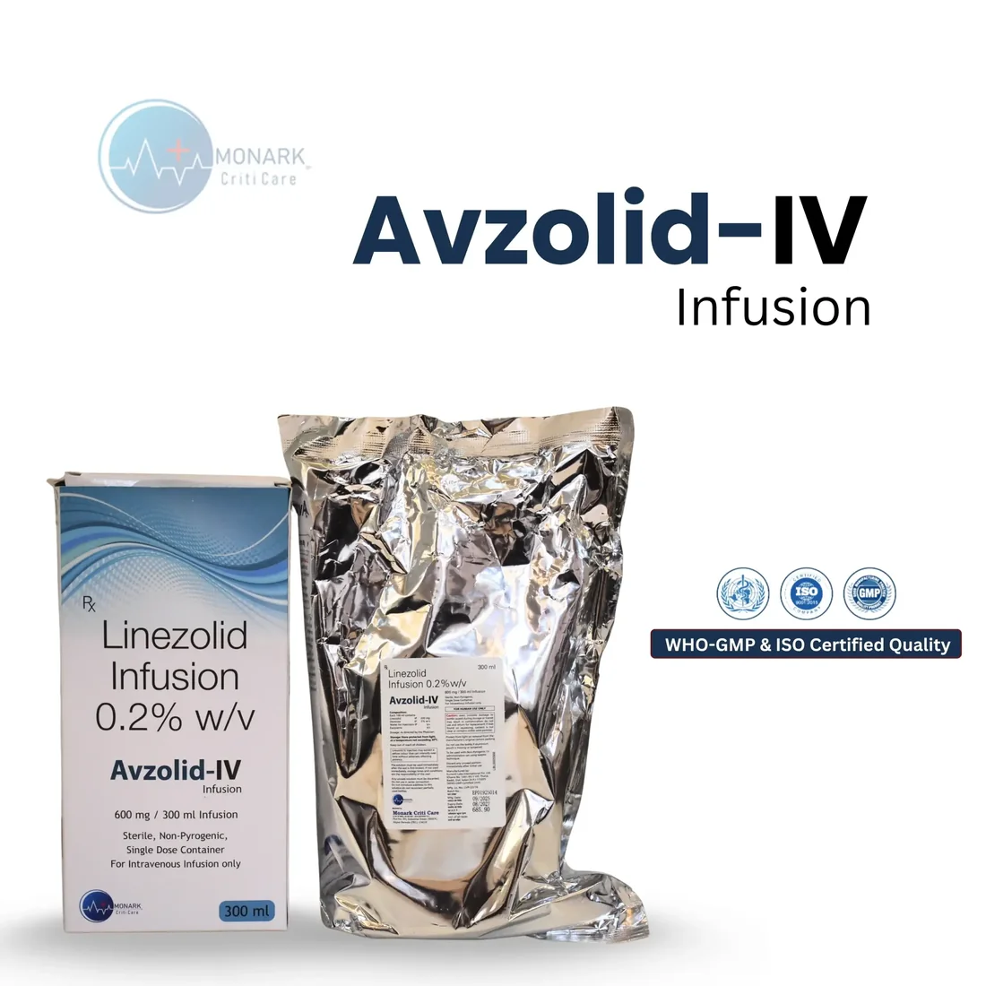 Avzolid IV, Linzolid INF.200MG