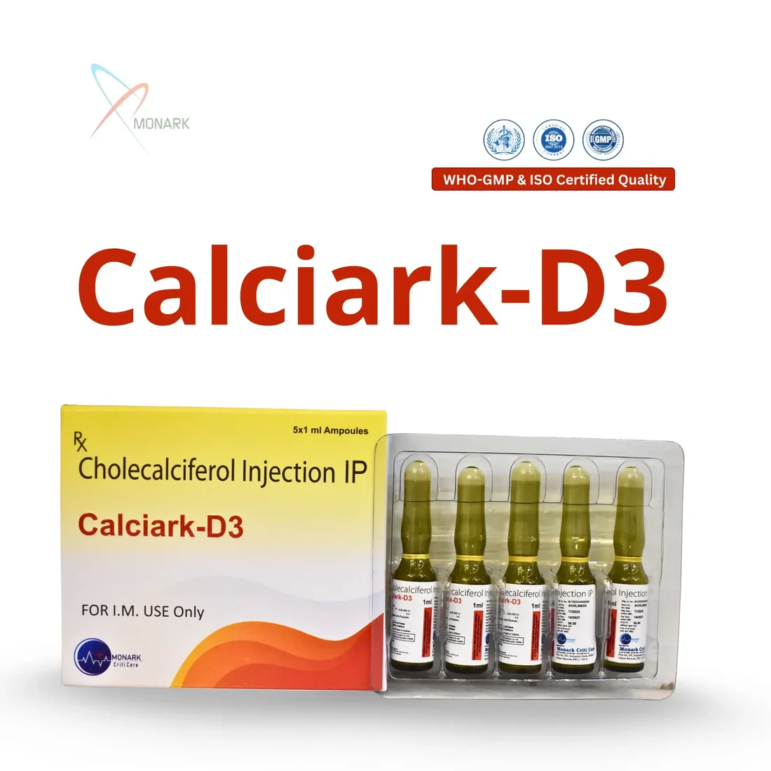 Calciark D3, Cholecalciferol injection BP 600000 IU/2 ML