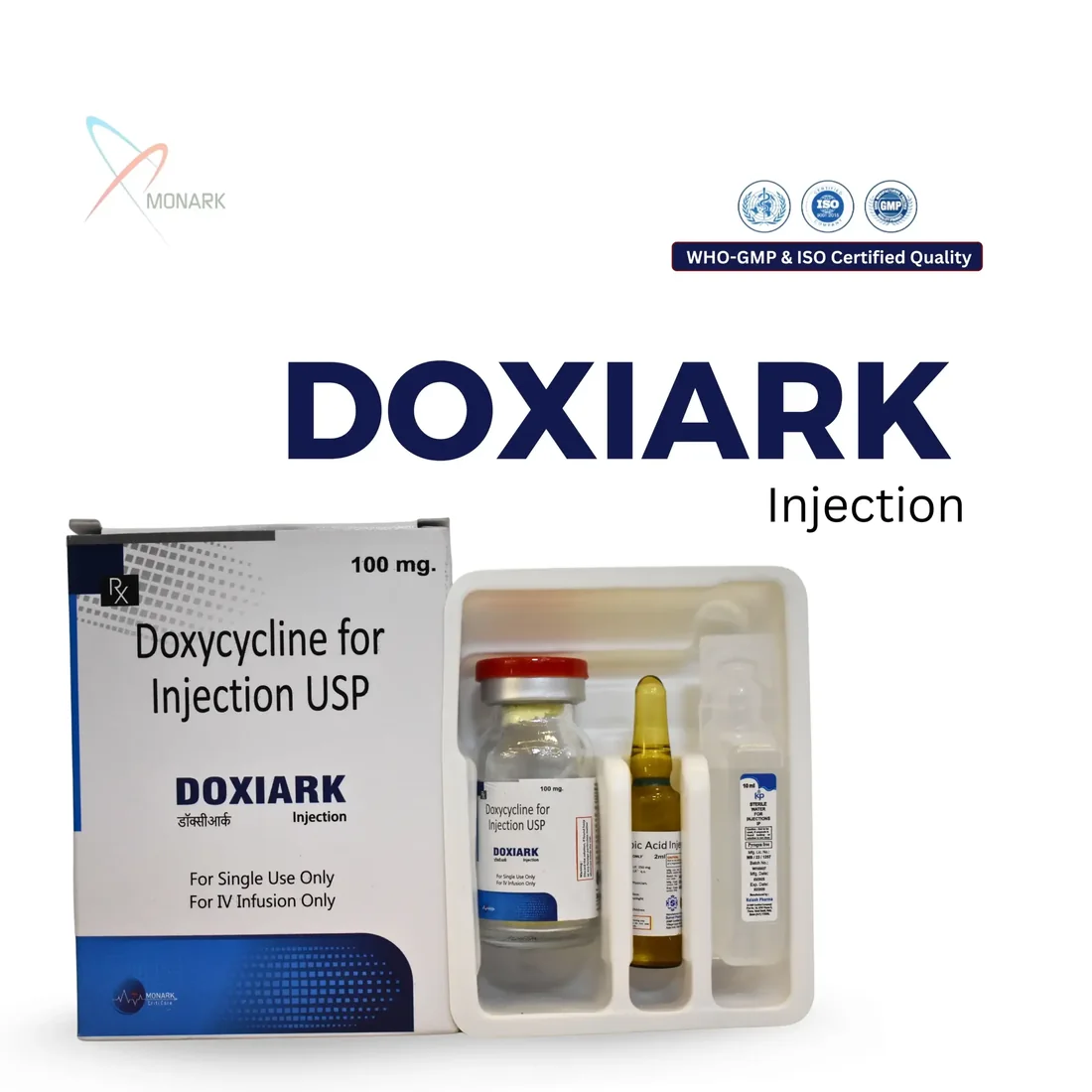 Doxiark-100mg, Doxycyline 100MG + Vitamin C Injection