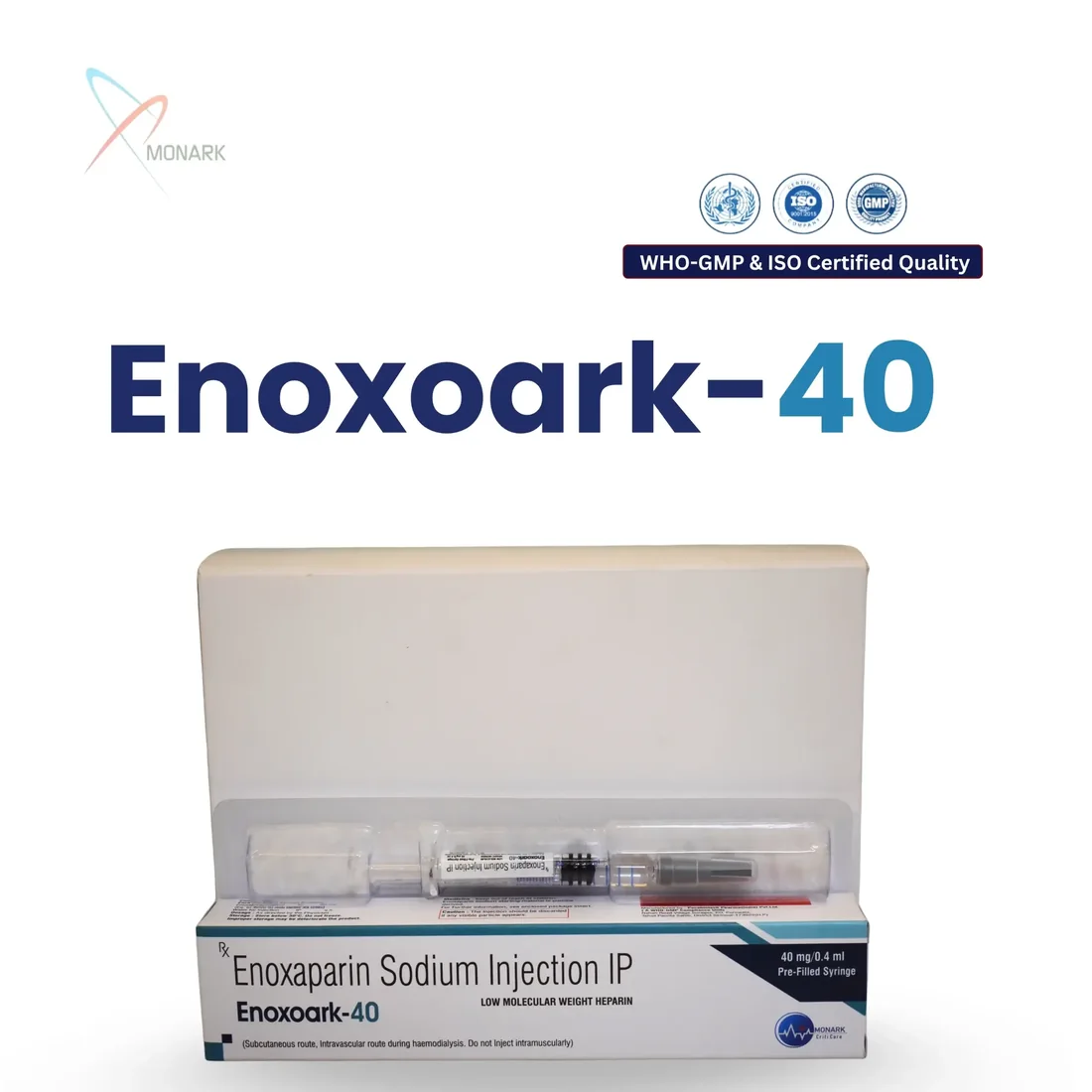 Enoxoark PFS 40, Enoxaparin Sodium 40mg inj PFS (PRE-FILLED SYRINGE)