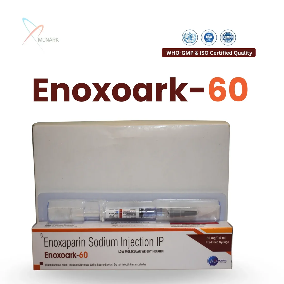 Enoxoark PFS 60, Enoxaparin Sodium 60mg inj PFS (PRE-FILLED SYRINGE)