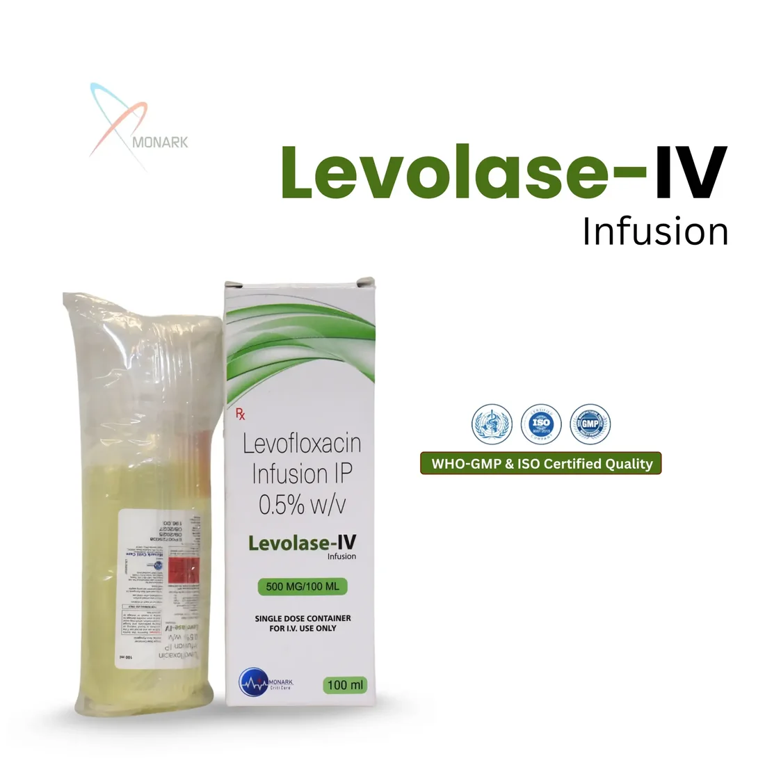 Levolase-IV, Levofloxacin 500MG Infusion IH/IP