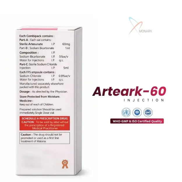 Arteark 60 mg artesunate injection vial malaria treatment