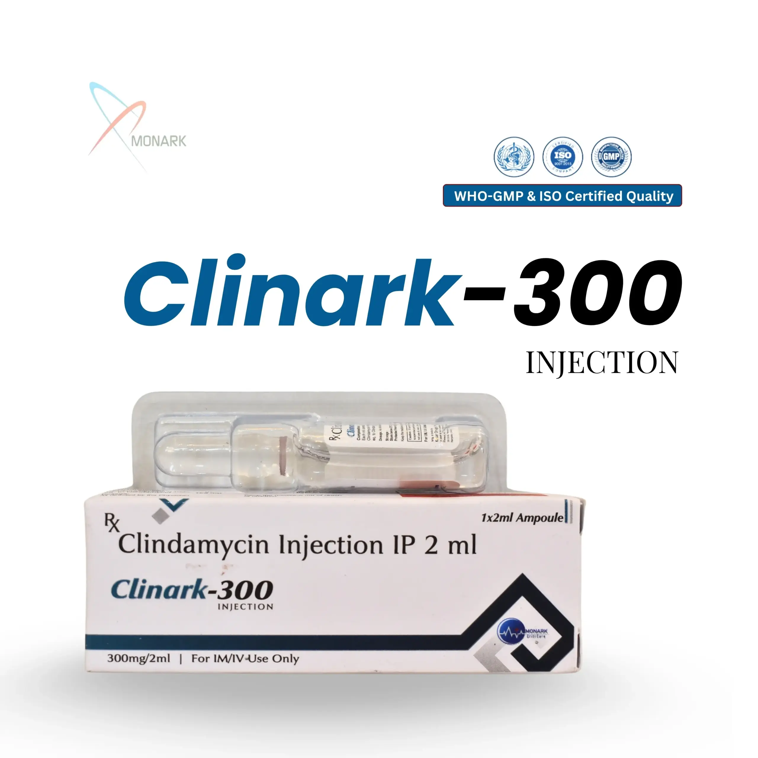 Clindamycin Injection IP 2ml Clinark-300 ampoule
