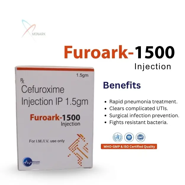 Furoark 1500 cufuroxime 1500mg injection vial antibiotic
