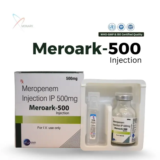 Meroark 500 meropenem injection 500mg vial single pack