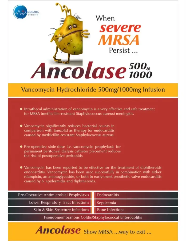 Vancomycin Hydrochloride 500mg Injection