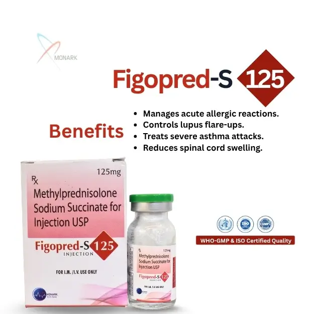 Figopred S 125 methylprednisolone sodium succinate injection 125mg vial USP