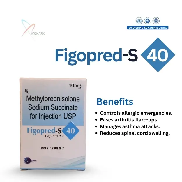 Figopred S 40 methylprednisolone sodium succinate injection 40mg vial