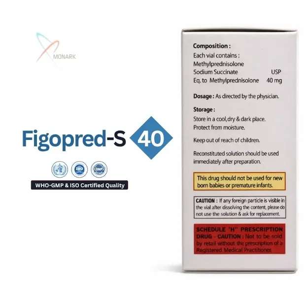 Figopred S 40 steroid injection methylprednisolone 40mg vial