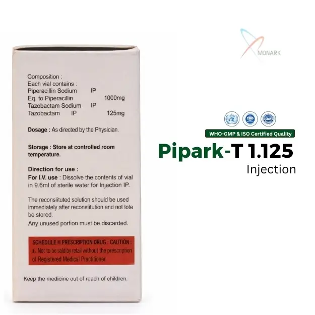 Pipark T 1.125 antibiotic injection piperacillin tazobactam vial hospital use