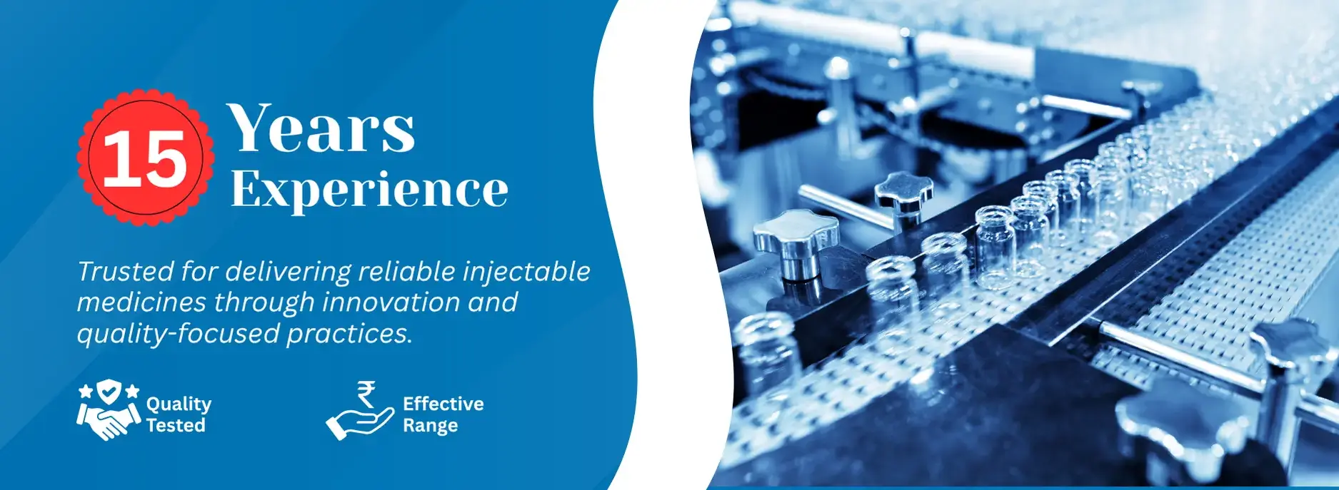 Pharmaceutical vial production conveyor system in a sterile manufacturing facility