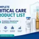 Complete Critical Care Product List for Pharma Franchise Business in India featuring ICU injectable medicines and hospital care products.