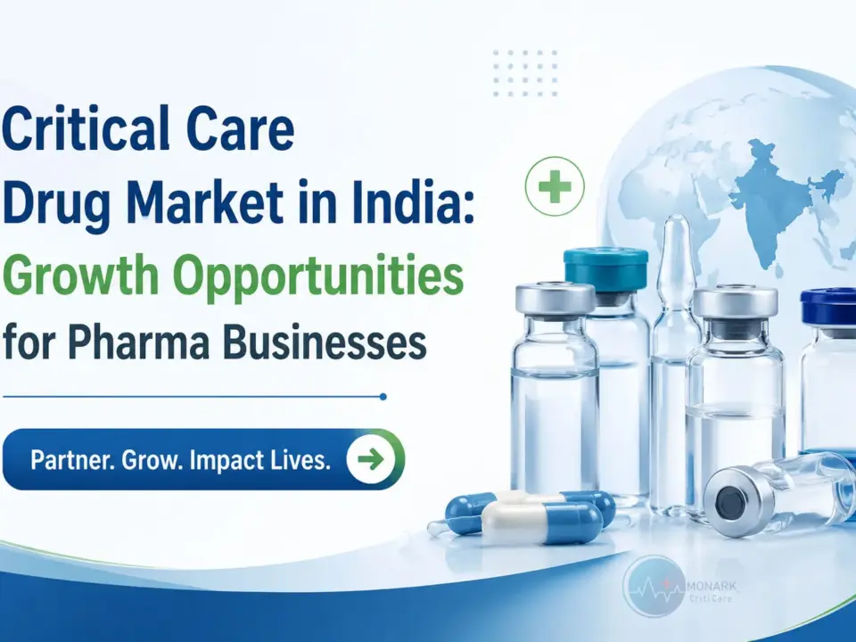 Critical care drug market in India showing growth trends, hospital demand, pharmaceutical innovation, and business opportunities in intensive care medicine.